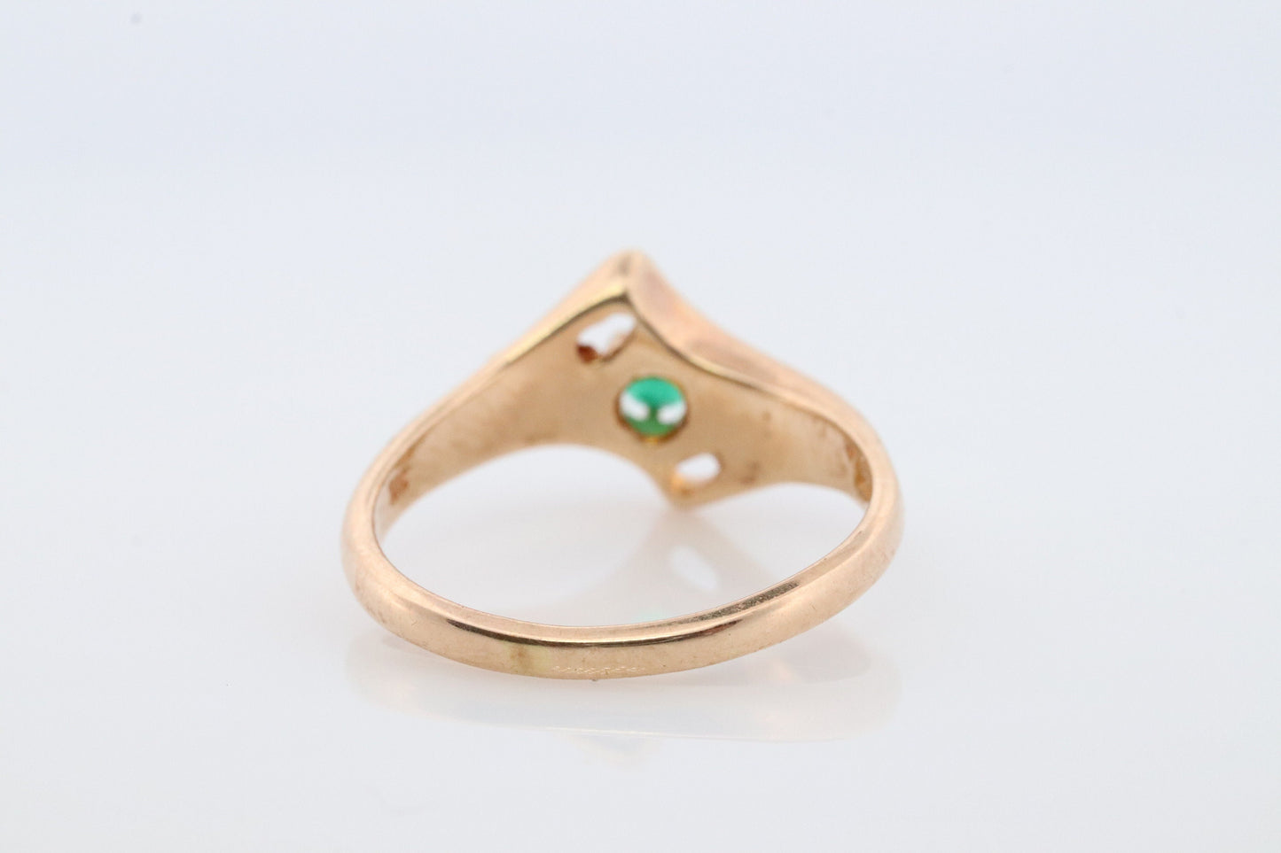 Black Hills Gold Ring. 10k Multi-Tone Emerald Black Hills Gold Statement Ring. Green Genuine Emerald Black Hills band.