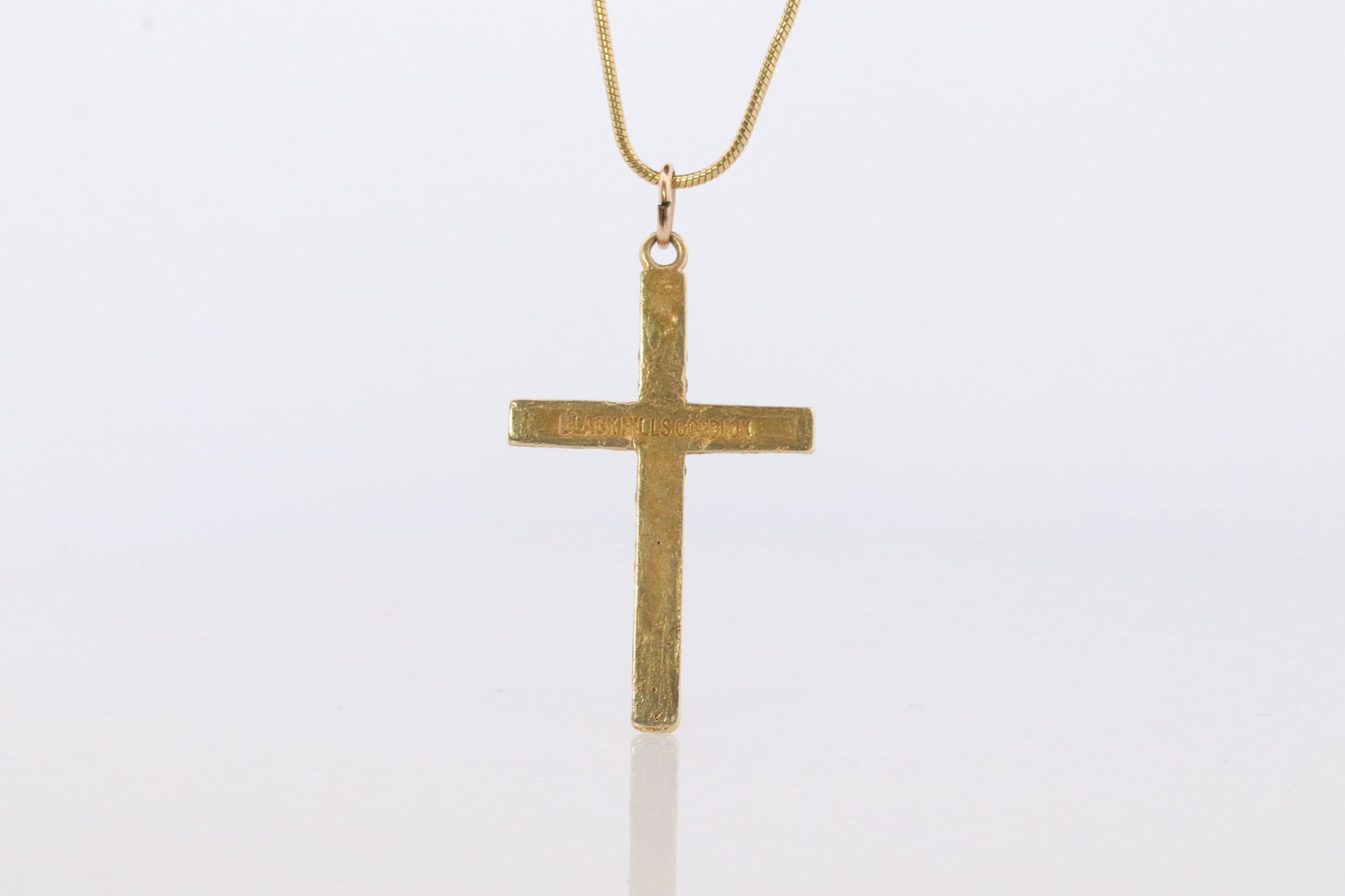Black Hills Gold Cross Necklace. 10k multi tone Black Hills Gold Crucifix Pendant