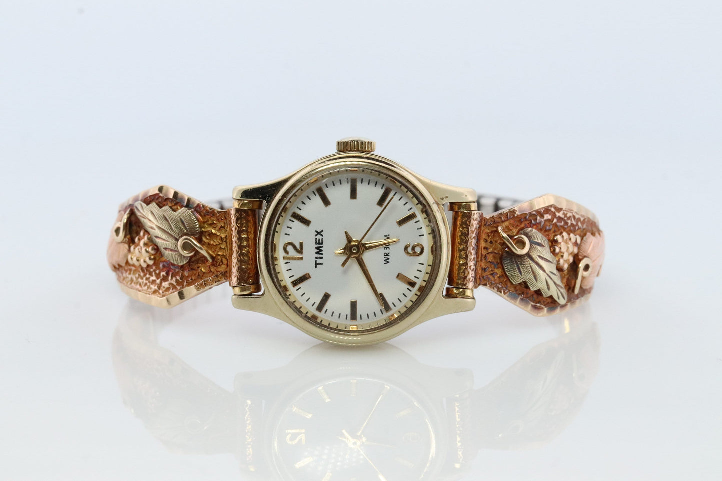 Black Hills Gold 10k Lug Tips with Speidel Band. TIMEX Ladies WR 30M Quartz Watch. Landstrom 10k/12k Black Hills Gold Womens Watch.
