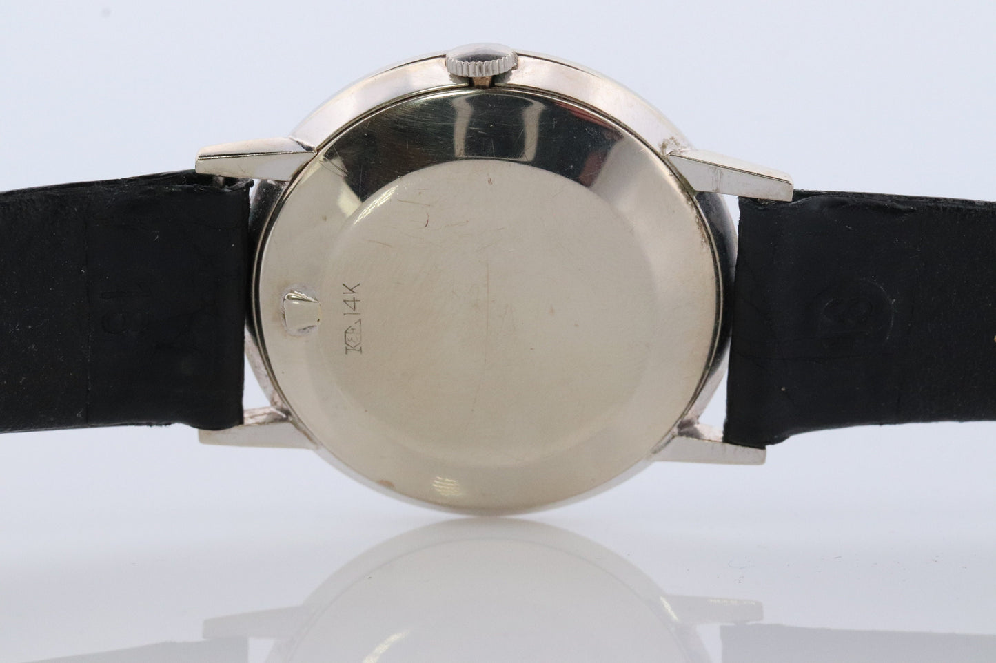 LONGINES WATCH. 14k Longines Diamond Mens Watch with 13 diamond Face. 1950s-1960s Manual Watch.