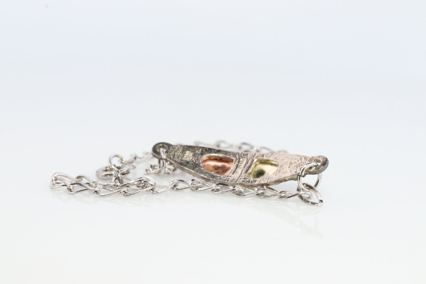 Black Hills Gold Bracelet. STERLING SILVER with 10k Multi-Tone Black Hills Gold Bracelet. Name Tag Design.