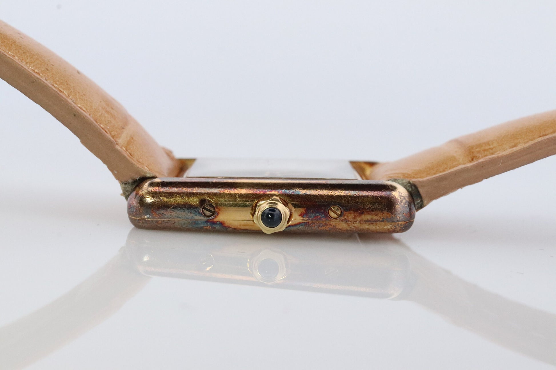 Vintage Must de Cartier Tank Watch. ARGENT Cartier 925 Vermeil Quartz Ardent Swiss Made.