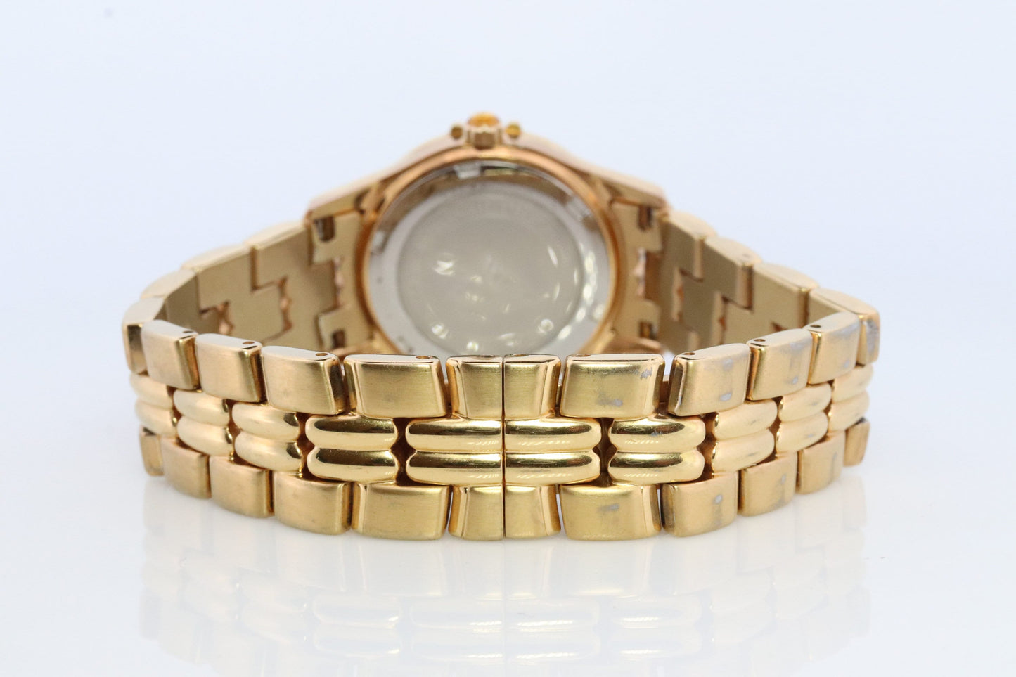 Lucien Piccard watch Ladies. Stainless Steel Gold Tone with Sapphires and MOP Face. Women's Lucien Piccard watch.