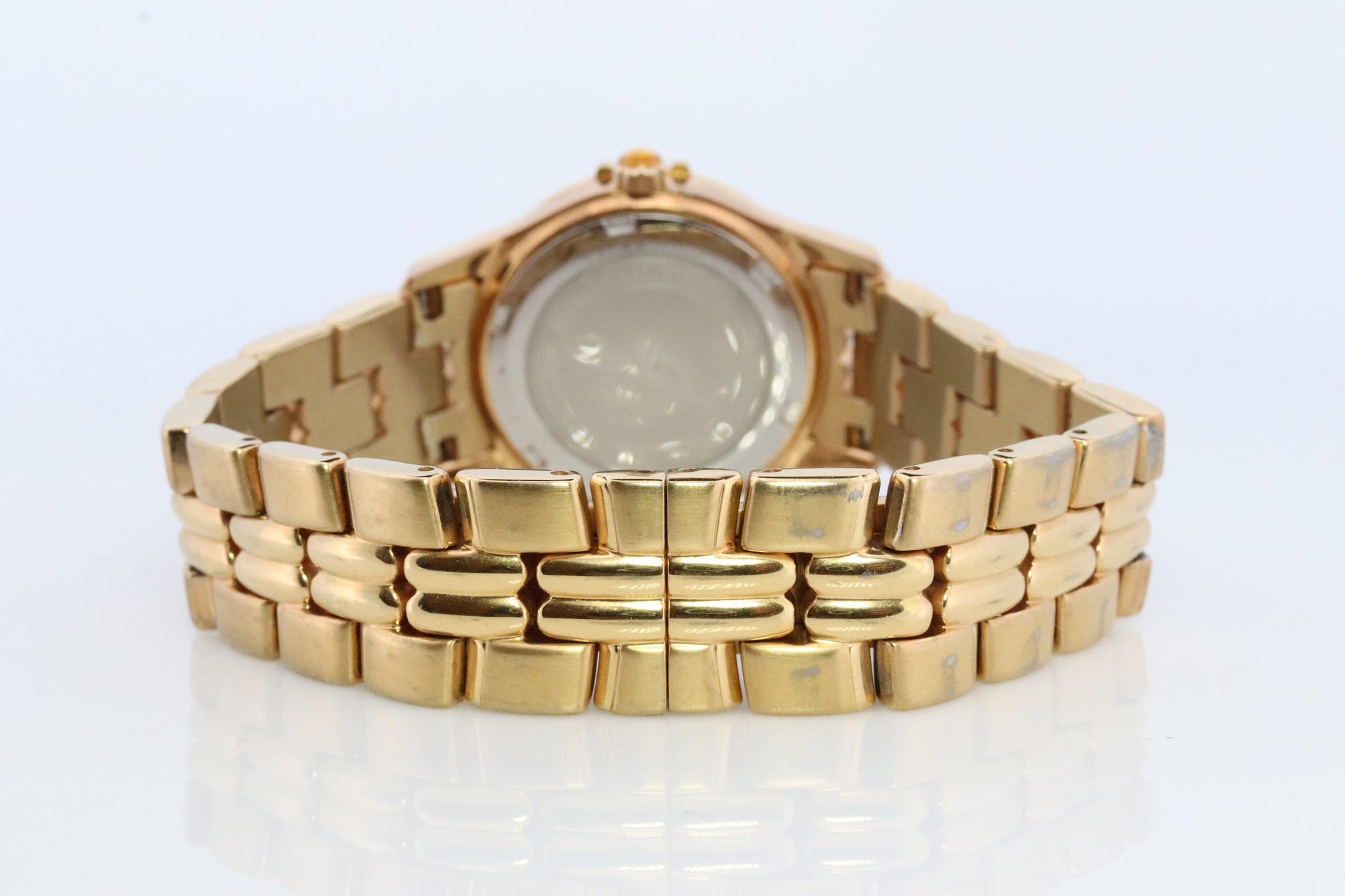 Lucien Piccard watch Ladies. Stainless Steel Gold Tone with Sapphires and MOP Face. Women's Lucien Piccard watch.