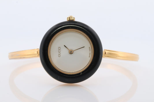 Genuine GUCCI 11/12.3 Watch. Vintage Ladies Gucci Change Bezel Watch.