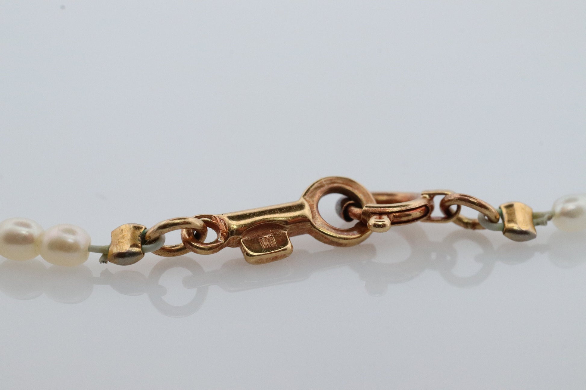 Mikimoto Necklace. Vintage 18k Gold Mikimoto Perlita Pearls with Heart Pendant. Mikimoto Diamond Open heart pendant.