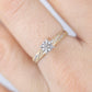10k Diamond Solitaire. 10k Yellow gold engraved illusion set diamond ring.