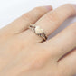10k Heart Heart Ring. 10k heart on cable promise ring.