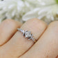10k Princess DIAMOND cluster illusion solitaire ring. Square Diamond band.