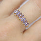 10k Tanzanite Marquise Anniversary ring. 7 stone Tanzanite band. Journey Band