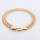 14k Bismark Chain Mesh Bracelet. 14k Chain Mesh Yellow gold Italian Bracelet
