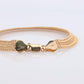 14k Bismark Chain Mesh Bracelet. 14k Chain Mesh Yellow gold Italian Bracelet
