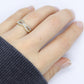 14k Diamond INFINITY criss cross X ring wedding statement ring.