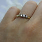 14k Diamond trio ring. 3 stone Diamond .36tcws Ring. Engagement Ring. Journey