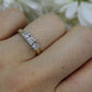 14k Diamond trio ring. 3 stone Diamond .58tctws Ring. Trio Trilogy ring.