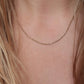 14k Rope Necklace. 14k Long Rope Necklace. 3.5grams 16in length 1.5mm width