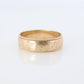 9k Wide Band. 9k / 10k Wide Floral engraved band. Made in London UK England 1994