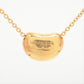 Tiffany & Co. 18k Gold Chain and Bean Pendant Necklace. 750 Yellow Gold Tiffany