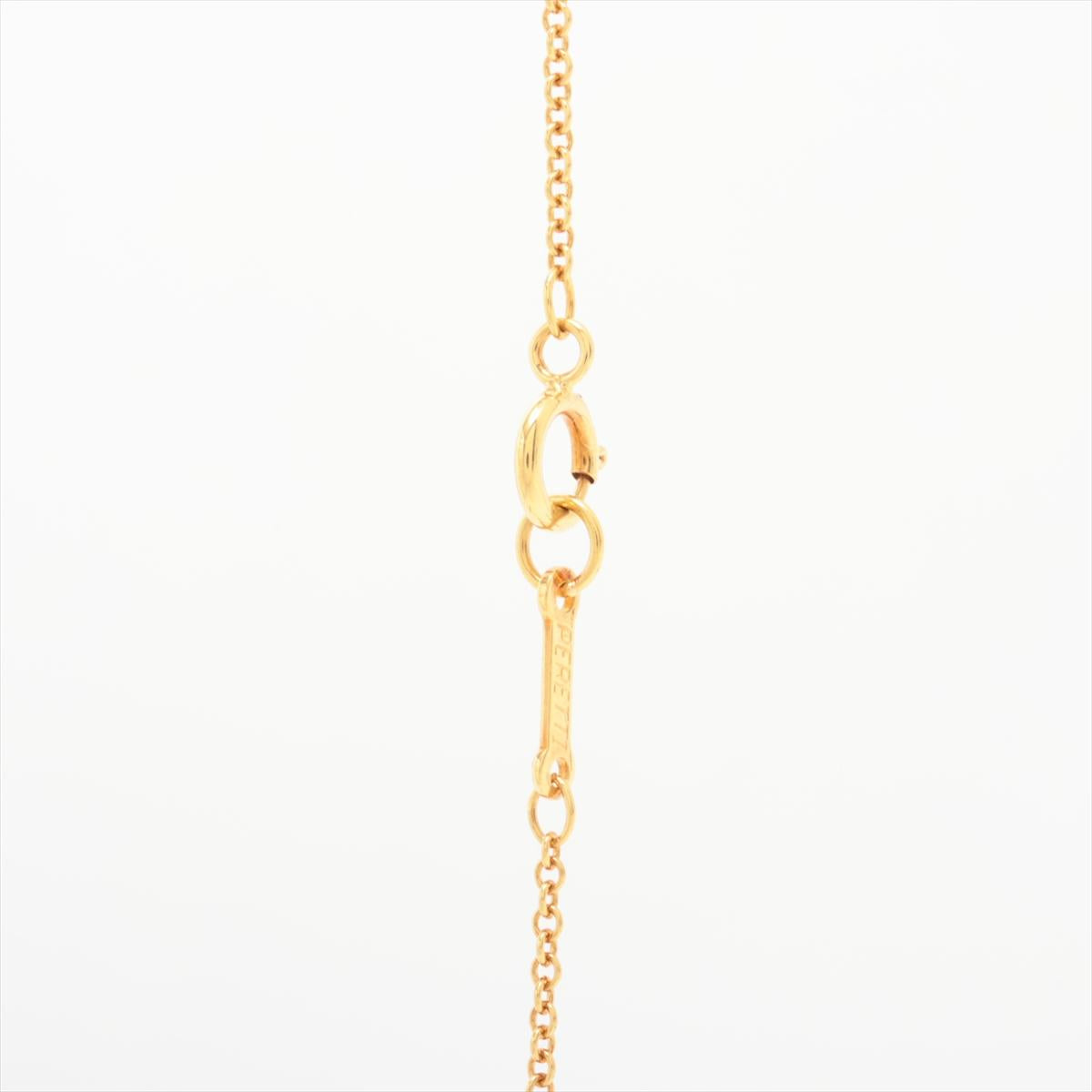 Tiffany & Co. 18k Gold Chain and Bean Pendant Necklace. 750 Yellow Gold Tiffany