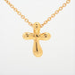 Tiffany & Co. 18k Gold Chain and Cross Pendant Necklace. 750 Yellow Crucifix