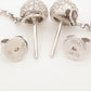 18k Diamond Pave Cluster Earrings. Black Diamond Disco Balls dangle earrings.