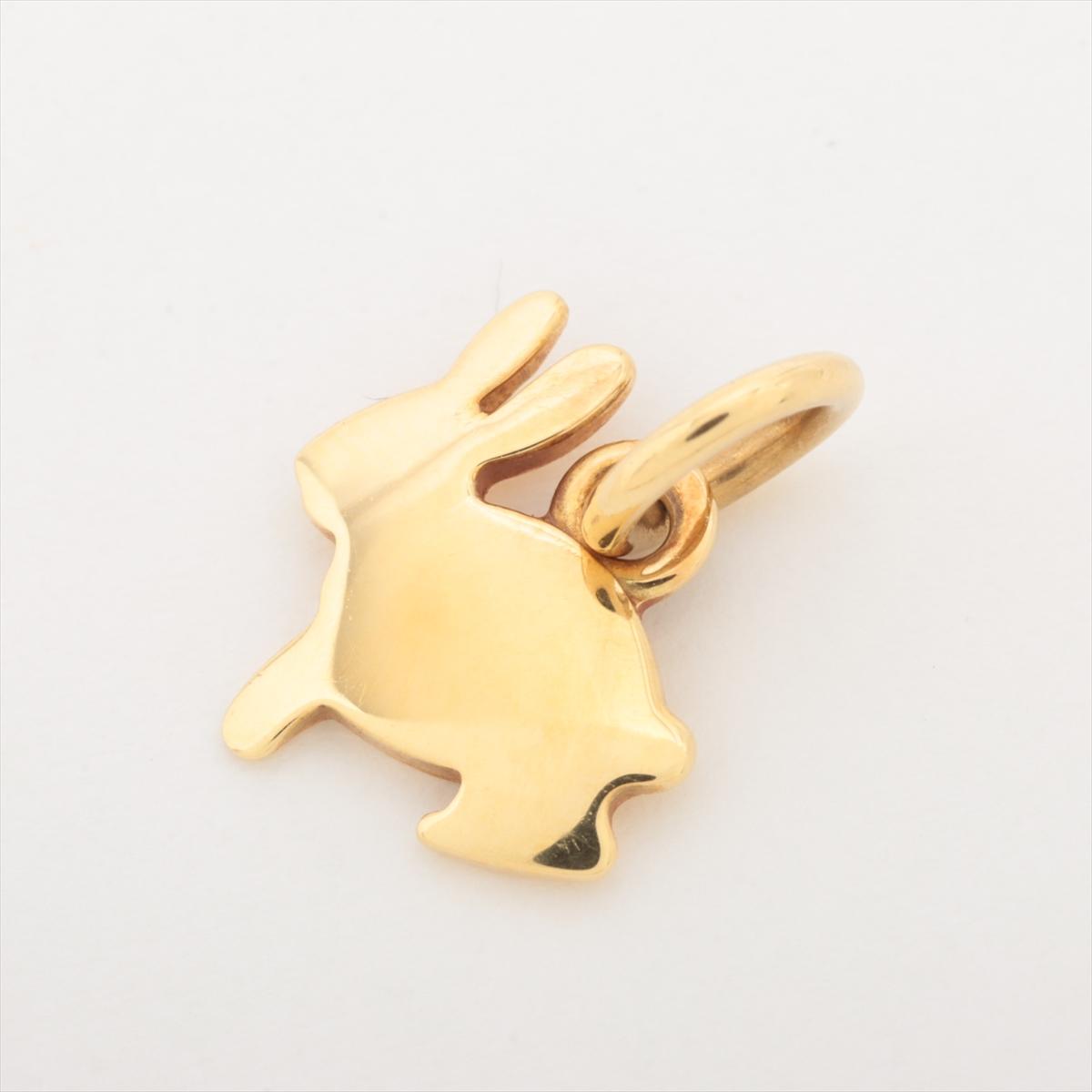 18k POMELATTO Charm. 18k DODO Bunny Pendant Bracelet Charm.