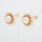 Mikimoto Earrings. 14k Gold Mikimoto Pearl HALO cluster Clip Ons. Unpierced