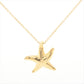 Tiffany & Co 18k Gold Chain and Star Pendant Necklace 750 Yellow Gold Star Fish