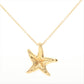 Tiffany & Co 18k Gold Chain and Star Pendant Necklace 750 Yellow Gold Star Fish