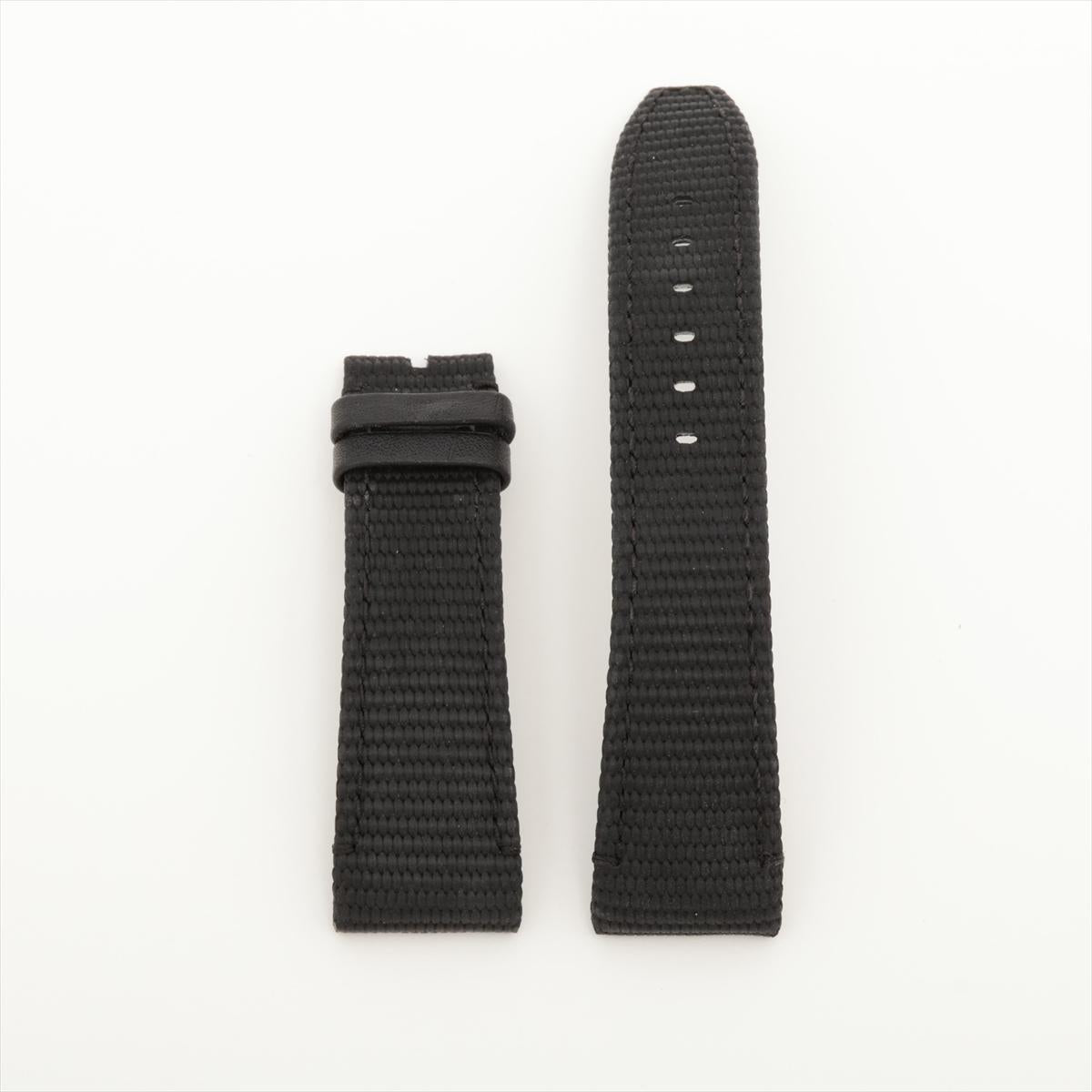 22mm x 18mm Audemars Piquet CODE Black Nylon Leather Watch band.