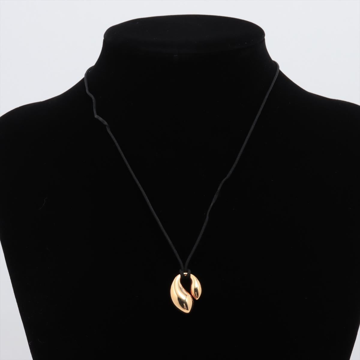Tiffany & Co. 18k Gold Double Tear 1977 Cable Pendant Necklace