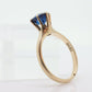 Antique Allsopp Brothers ring. 10k Blue SAPPHIRE victorian prong set.