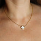 Van Cleef Arpels Pure Alhambra Necklace Genuine VCA 18k YG Vintage Shell Pendant