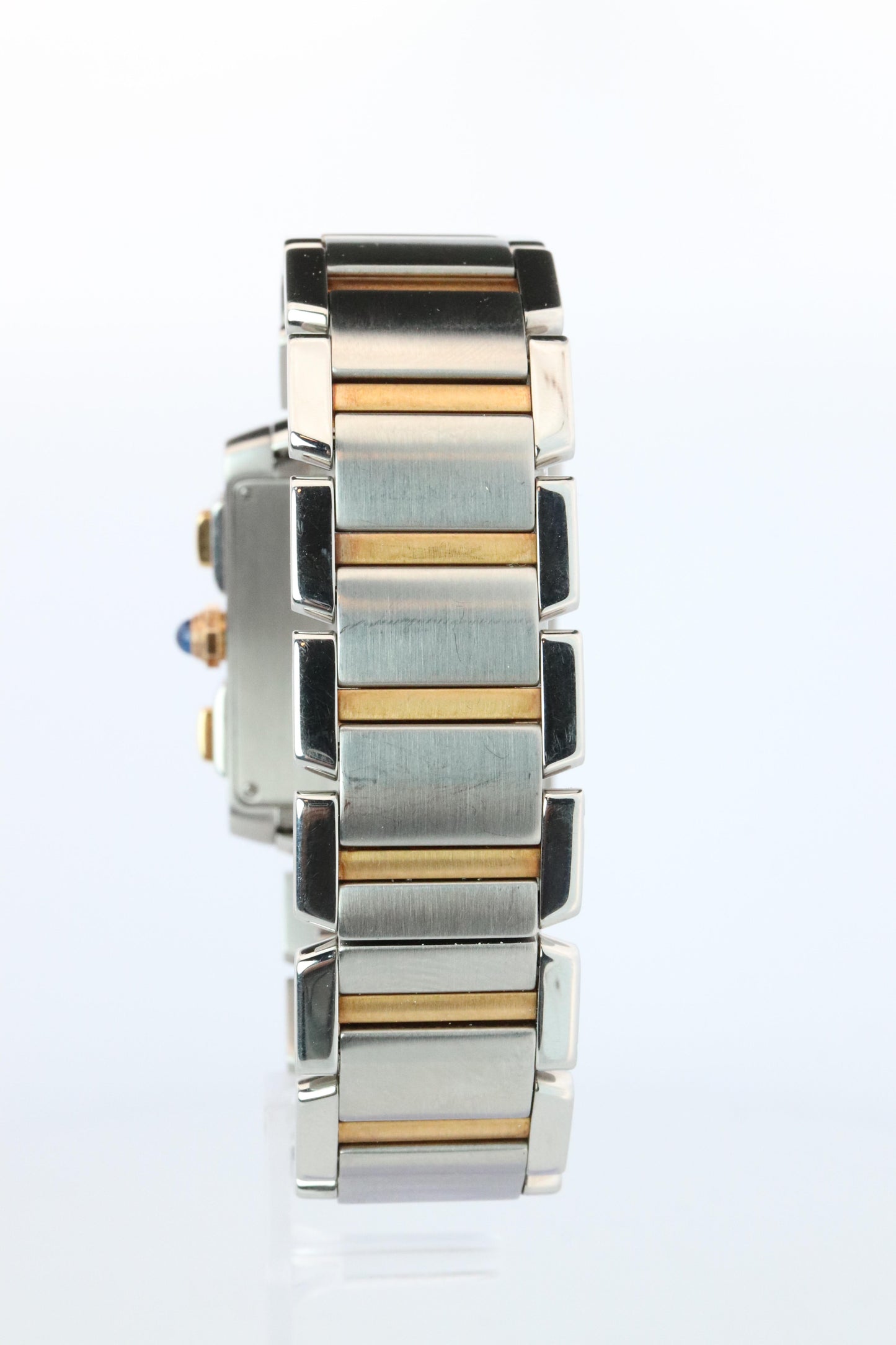 Vintage Cartier Tank Francaise Chronoflex Watch. Cartier 2303 Stainless Steel