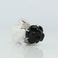 Chanel Camelia Ring. Genuine CHANEL 18k 750 Camelia Onyx Chalcedony Ring.