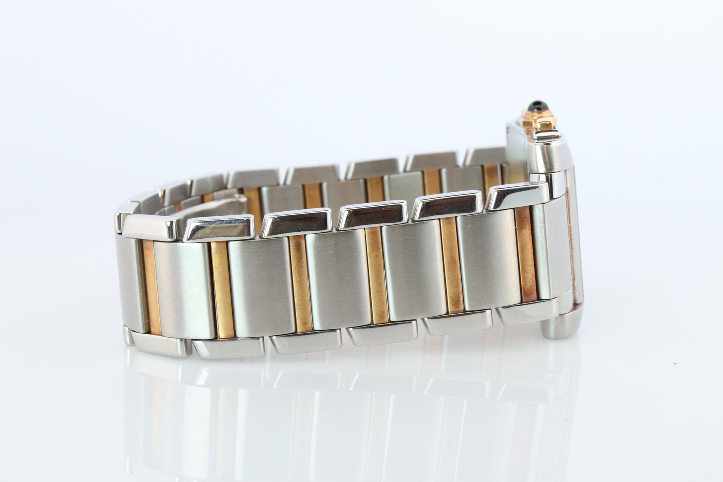 Vintage Cartier Tank Francaise Chronoflex Watch. Cartier 2303 Stainless Steel