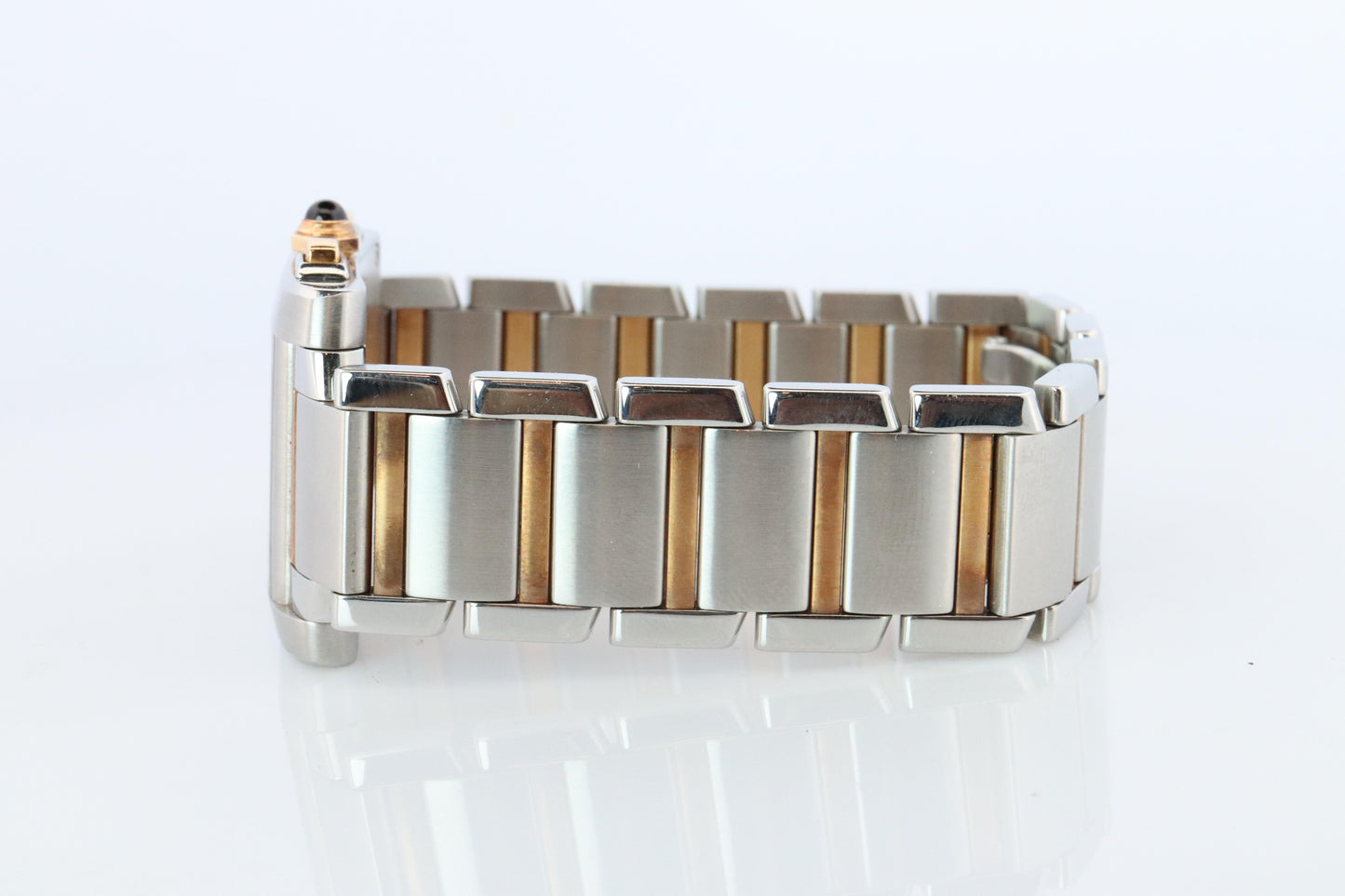Vintage Cartier Tank Francaise Chronoflex Watch. Cartier 2303 Stainless Steel