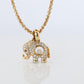 18k Chopard Happy Diamond Elephant Pendant. So Happy Chopard Necklace