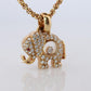 18k Chopard Happy Diamond Elephant Pendant. So Happy Chopard Necklace