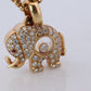 18k Chopard Happy Diamond Elephant Pendant. So Happy Chopard Necklace