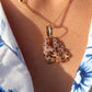 18k Panther Leopard Jaguar Cheetah Ruby Pendant. Encrusted Rubies and Diamonds.