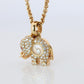 18k Chopard Happy Diamond Elephant Pendant. So Happy Chopard Necklace