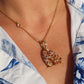 18k Panther Leopard Jaguar Cheetah Ruby Pendant. Encrusted Rubies and Diamonds.