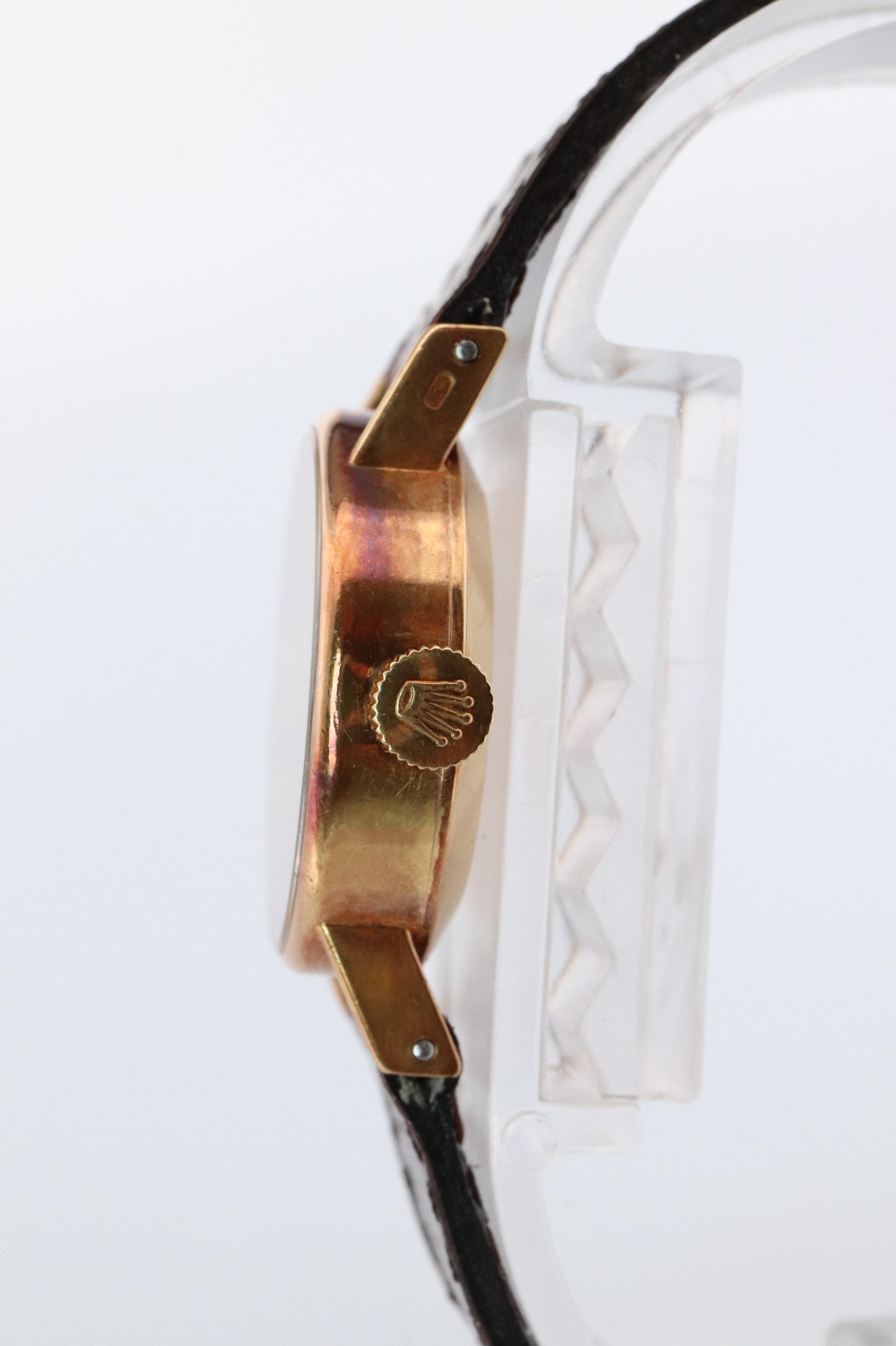 Genuine Rolex Orchid Watch. 18k YG Ladies Rolex 2671 Mechanical Windup Watch.