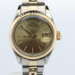 Genuine Rolex 6917 Oyster Perpetual Date Watch. Ladies ROLEX 14k Multi tone