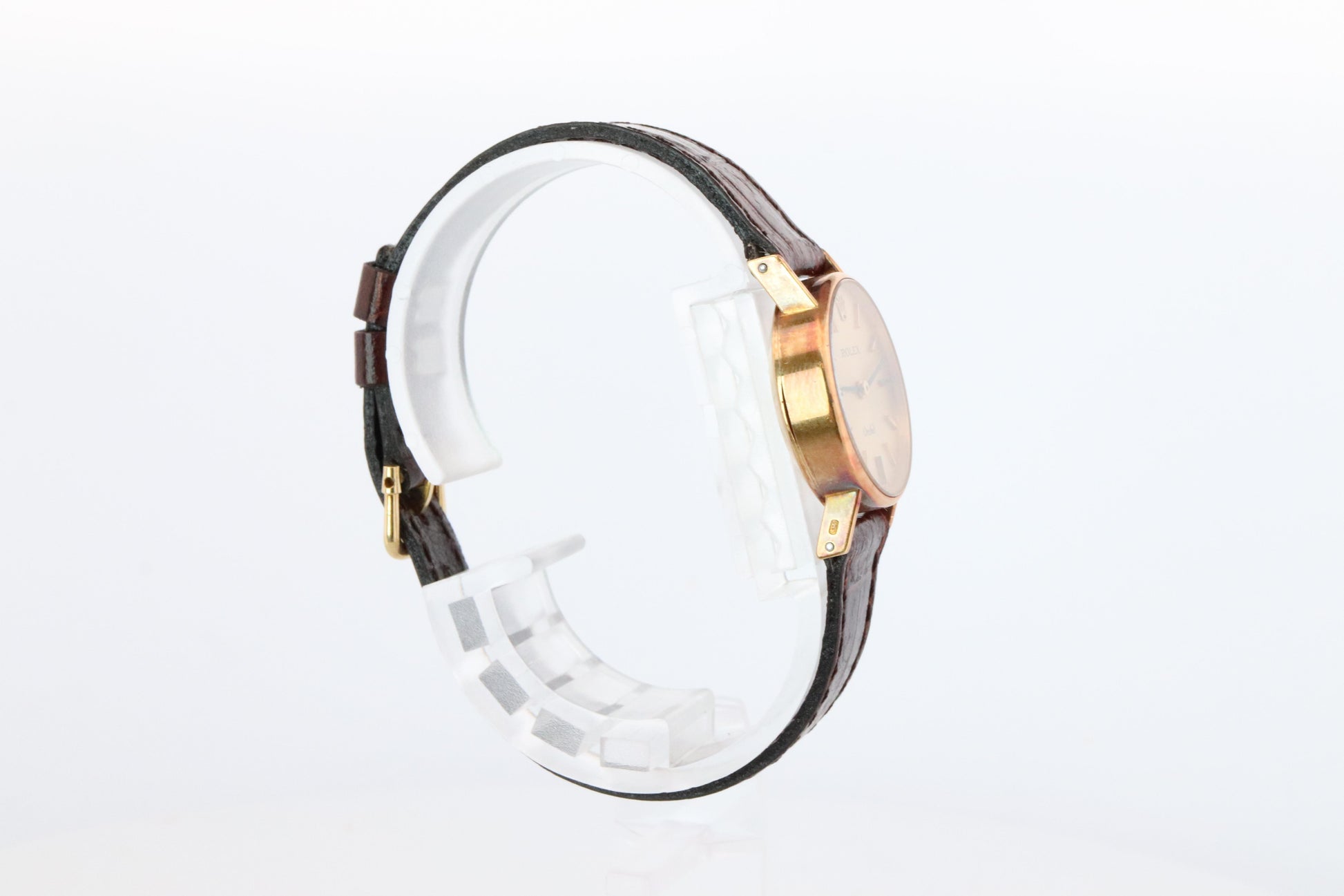 Genuine Rolex Orchid Watch. 18k YG Ladies Rolex 2671 Mechanical Windup Watch.