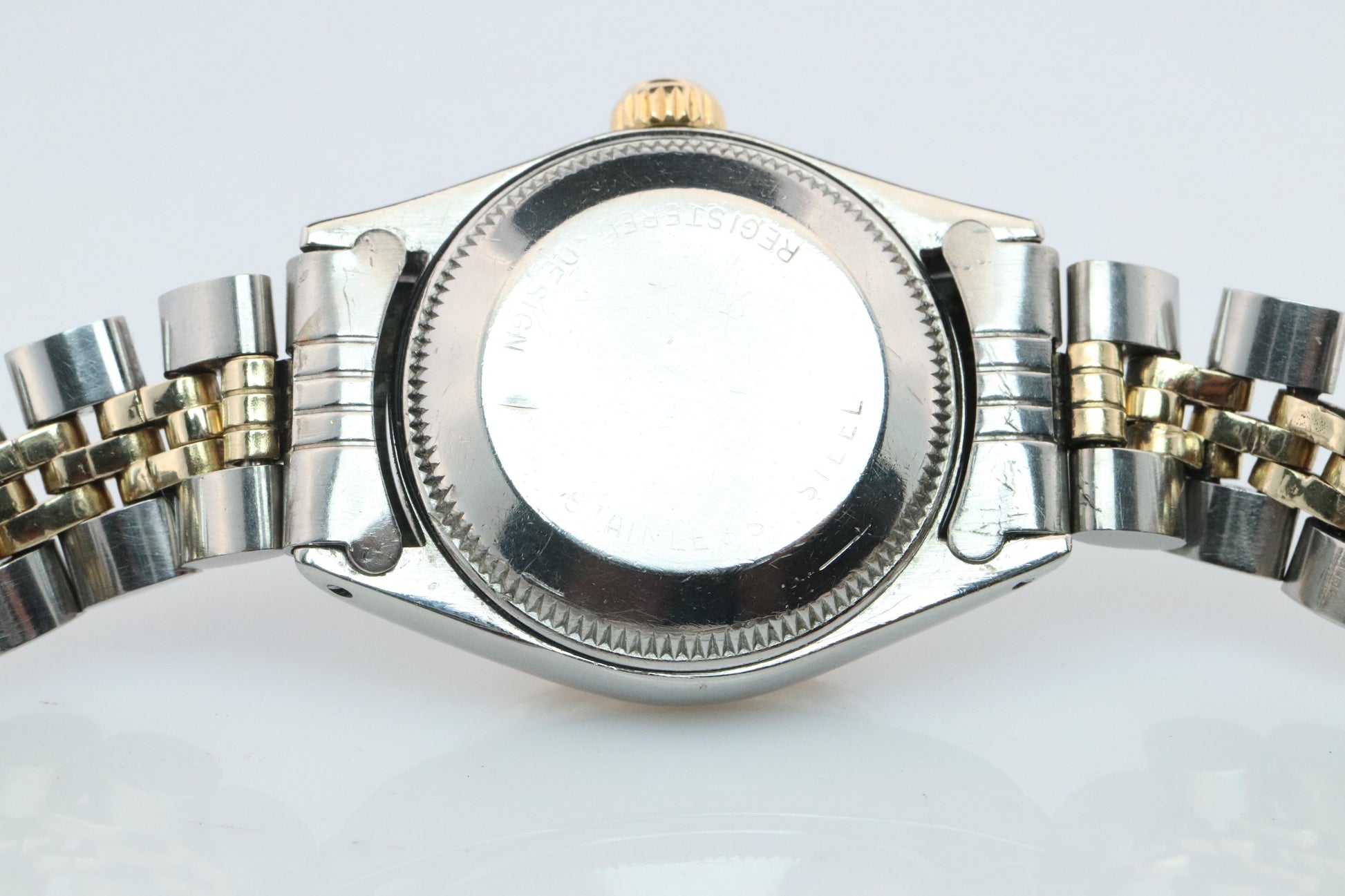 Genuine Rolex 6917 Oyster Perpetual Date Watch. Ladies ROLEX 14k Multi tone