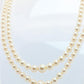Mikimoto Necklace. Vintage 18k Gold Mikimoto Pearl Double Strand Necklace.