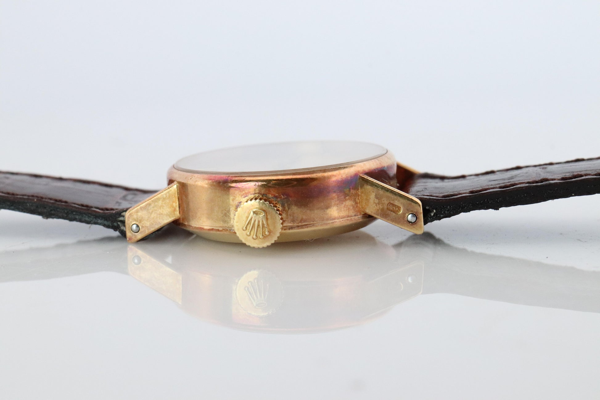 Genuine Rolex Orchid Watch. 18k YG Ladies Rolex 2671 Mechanical Windup Watch.