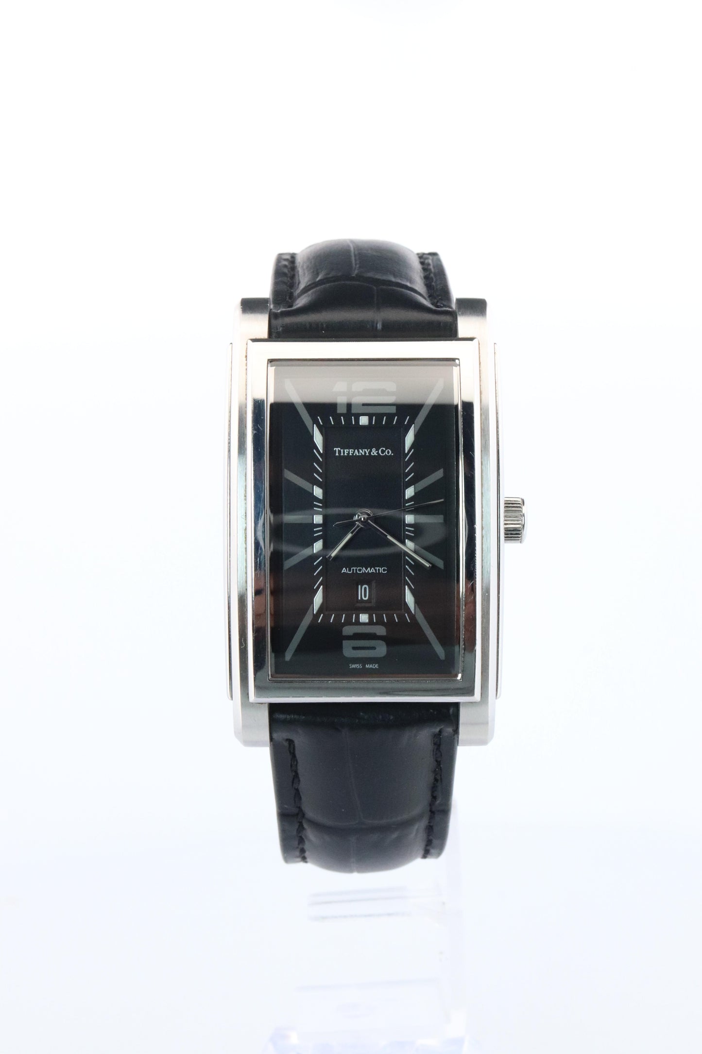 Tiffany and Co Watch. Automatic Tiffany Grand Resonator Mens Tank Watch.